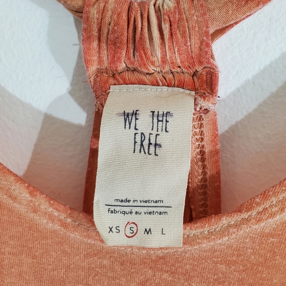 FREE PEOPLE WE THE FREE Racerback Tank Top Size Small -oversized - Picture 3 of 3